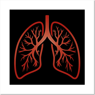 transparent  lungs covid corona virus disease Posters and Art